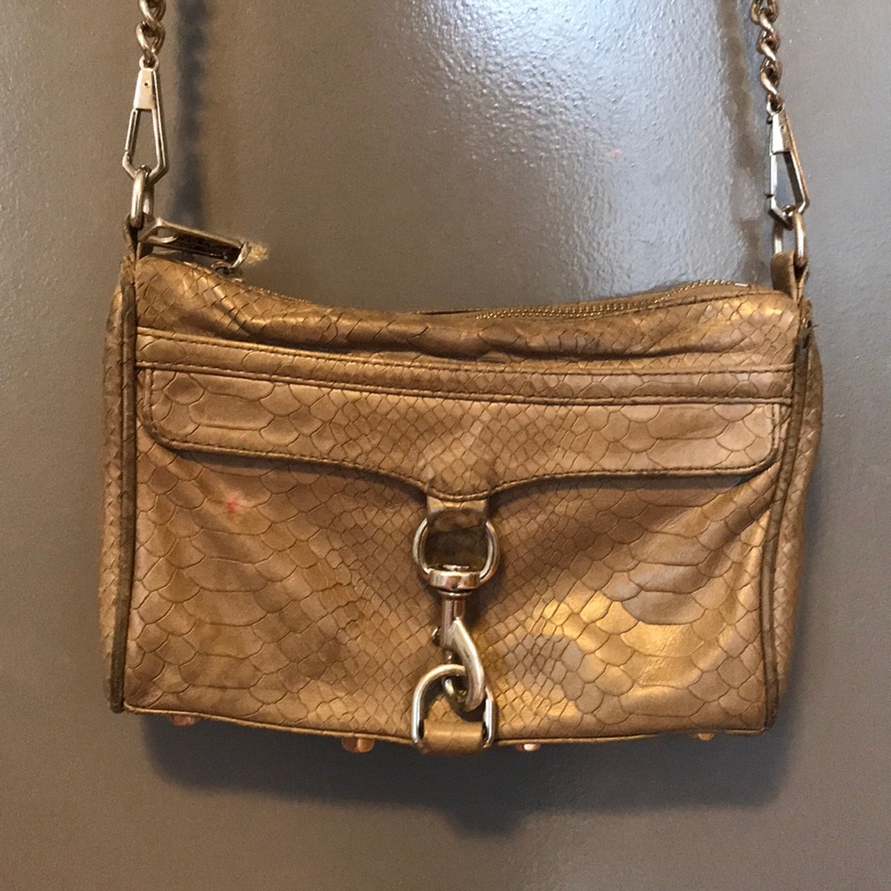 Rebecca Minkoff Mini MAC Snakeskin Crossbody Bag
